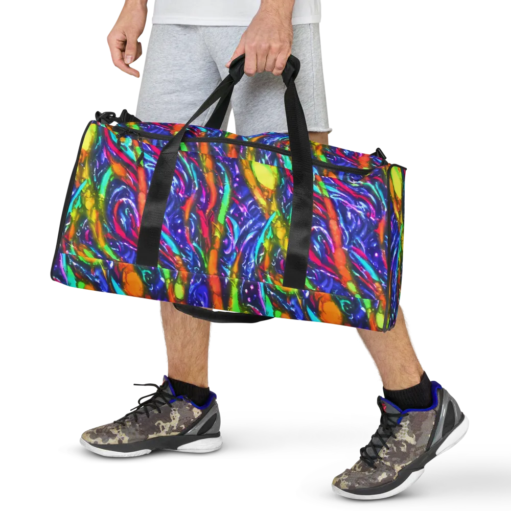 Electric Pour on Duffle Bag — Front