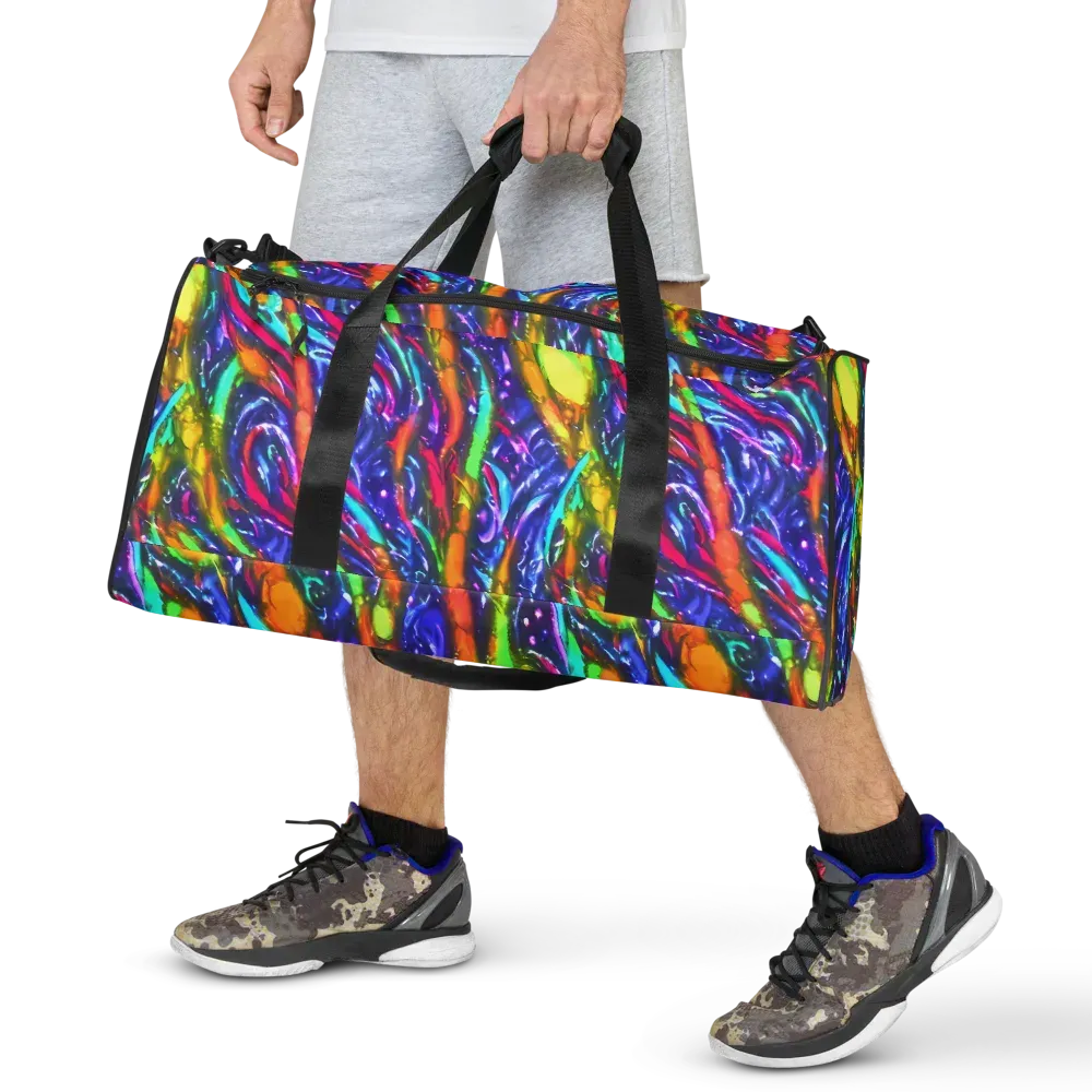 Electric Pour on Duffle Bag — Front