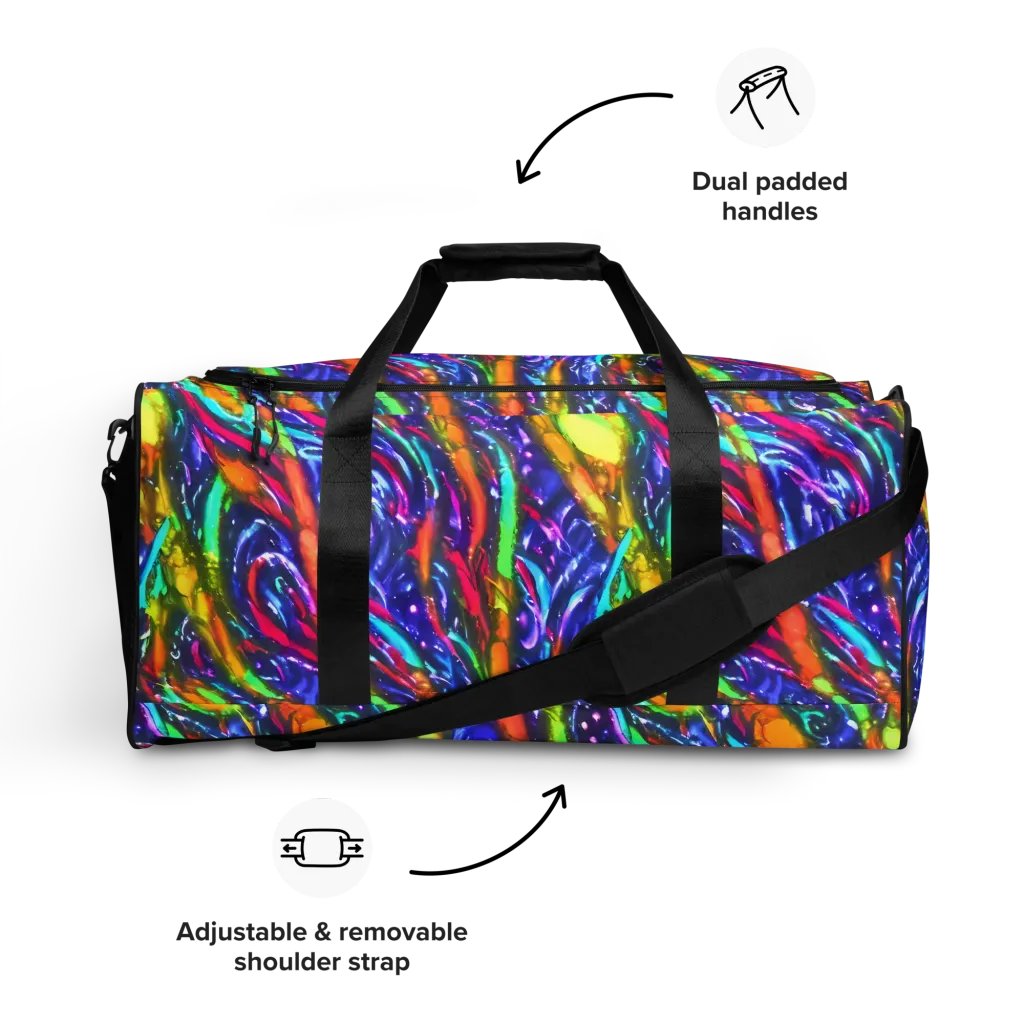 Electric Pour on Duffle Bag — Front