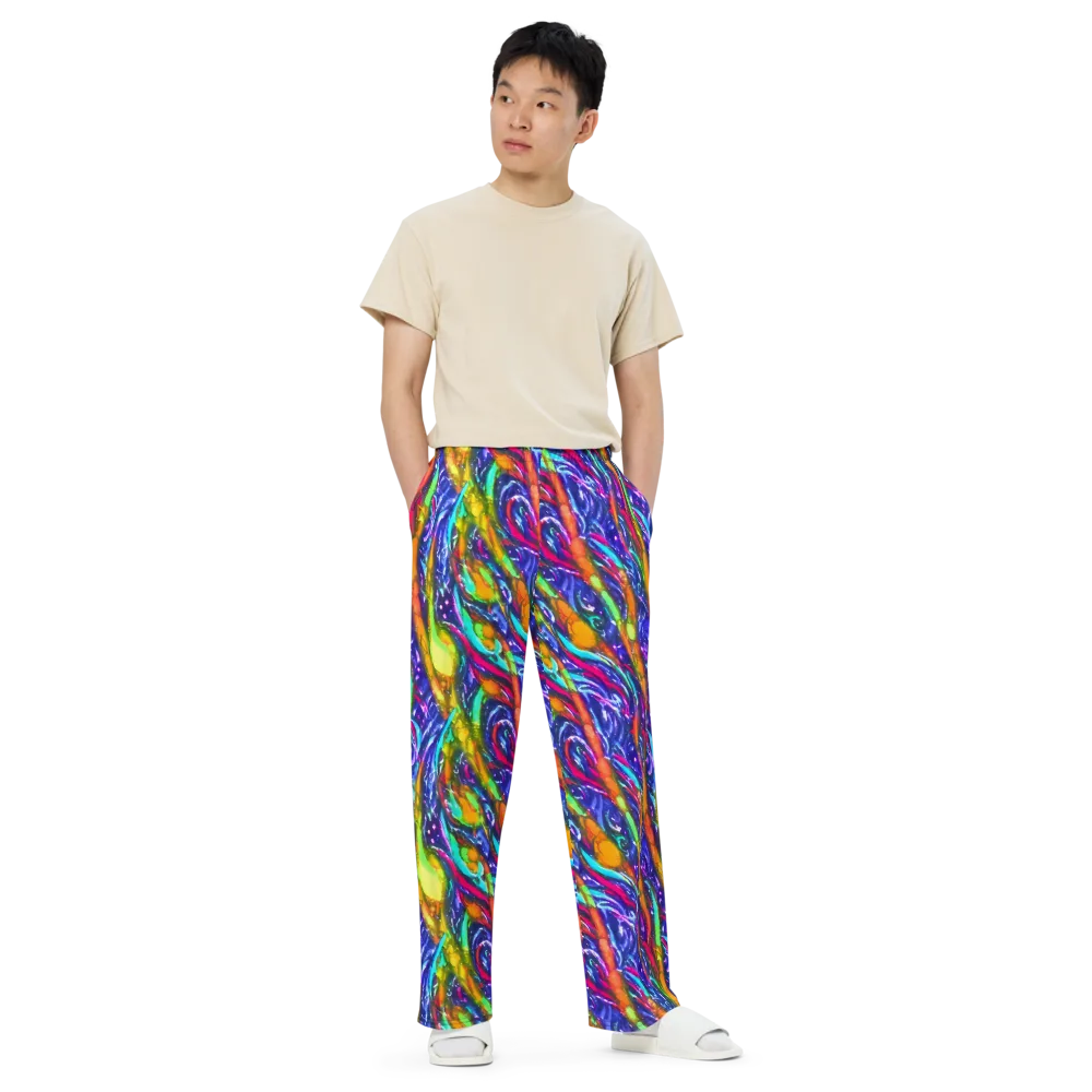 Electric Pour on Wide-Leg Pants — Front