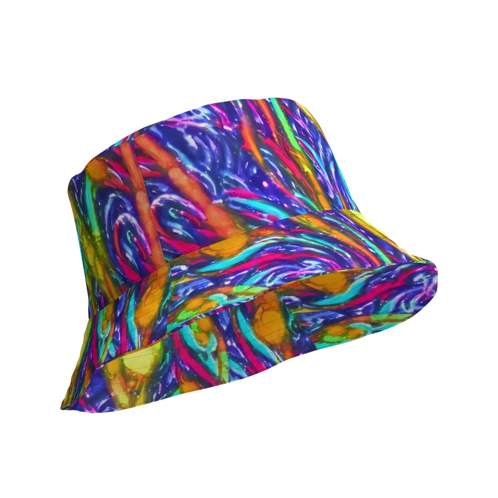 Electric Pour on Reversible Bucket Hat — Product details Outside