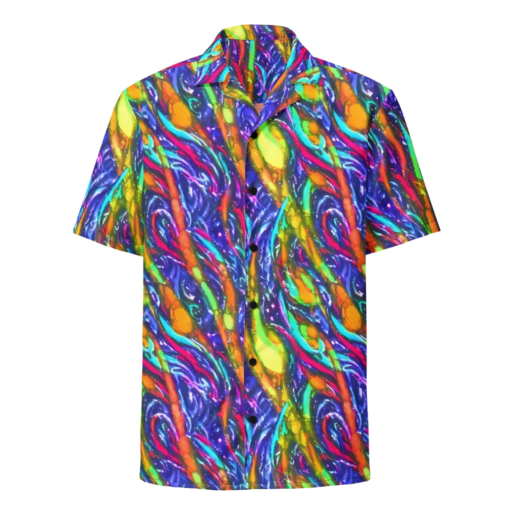 Electric Pour on Button Shirt — Front
