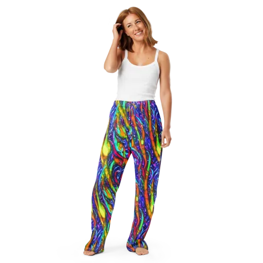 Electric Pour on a Women's Pajama Pants