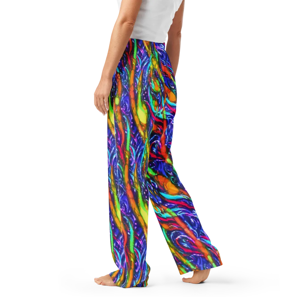 Electric Pour on Women's Pajama Pants — Left