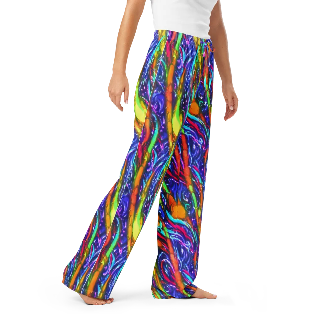 Electric Pour on Women's Pajama Pants — Right Front