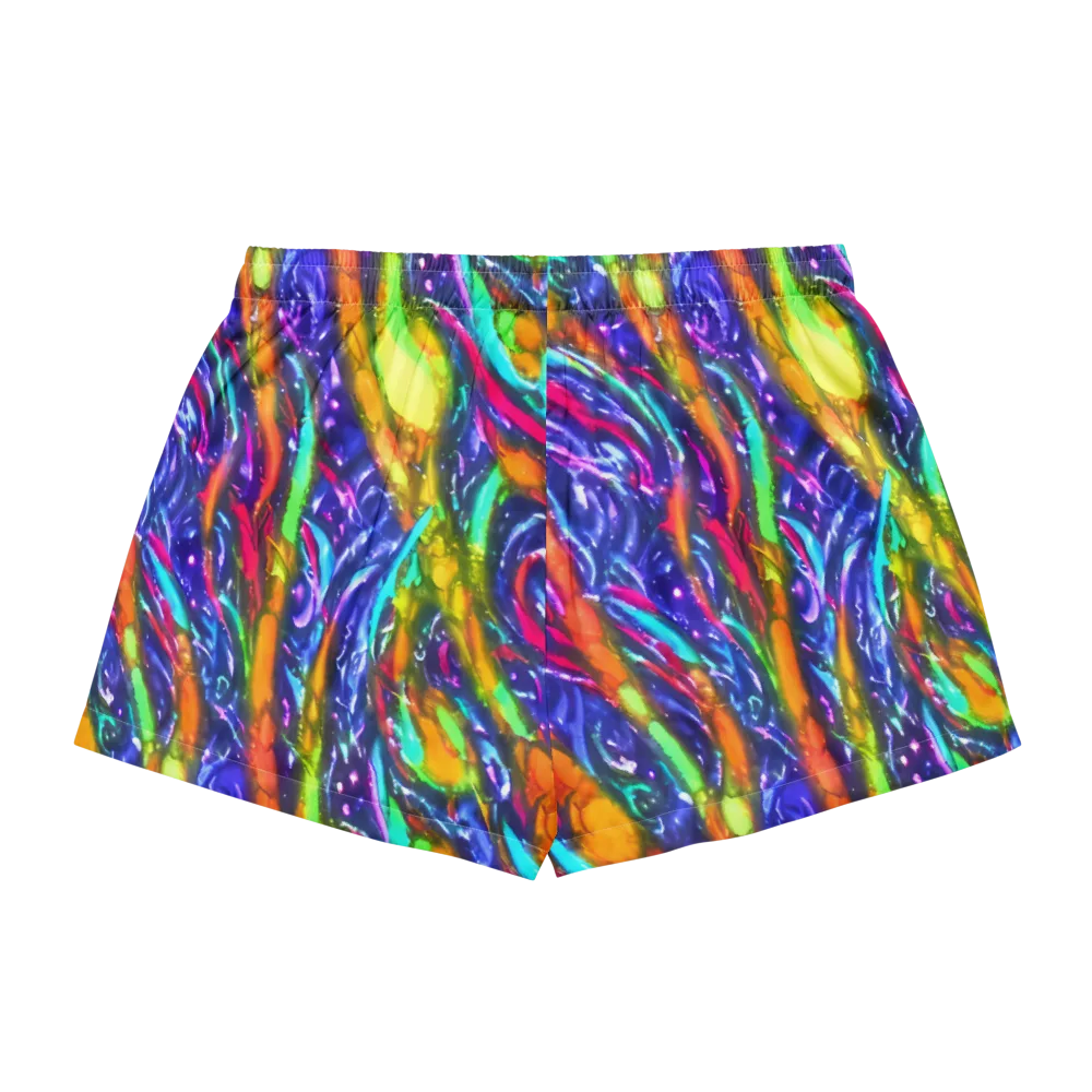 Electric Pour on Women's Pajama Shorts — Back