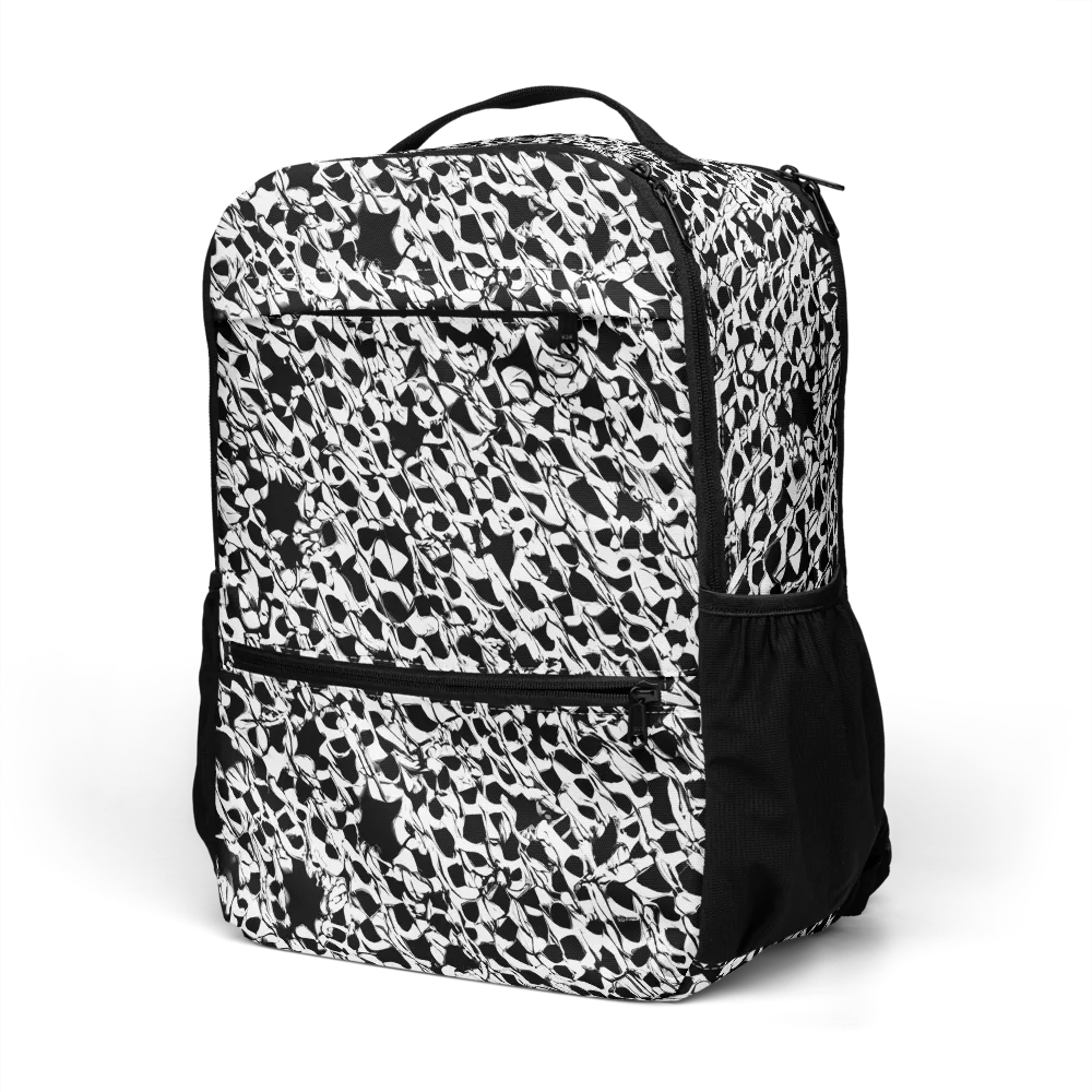 Ink Shatter on Utility Backpack — Left Front