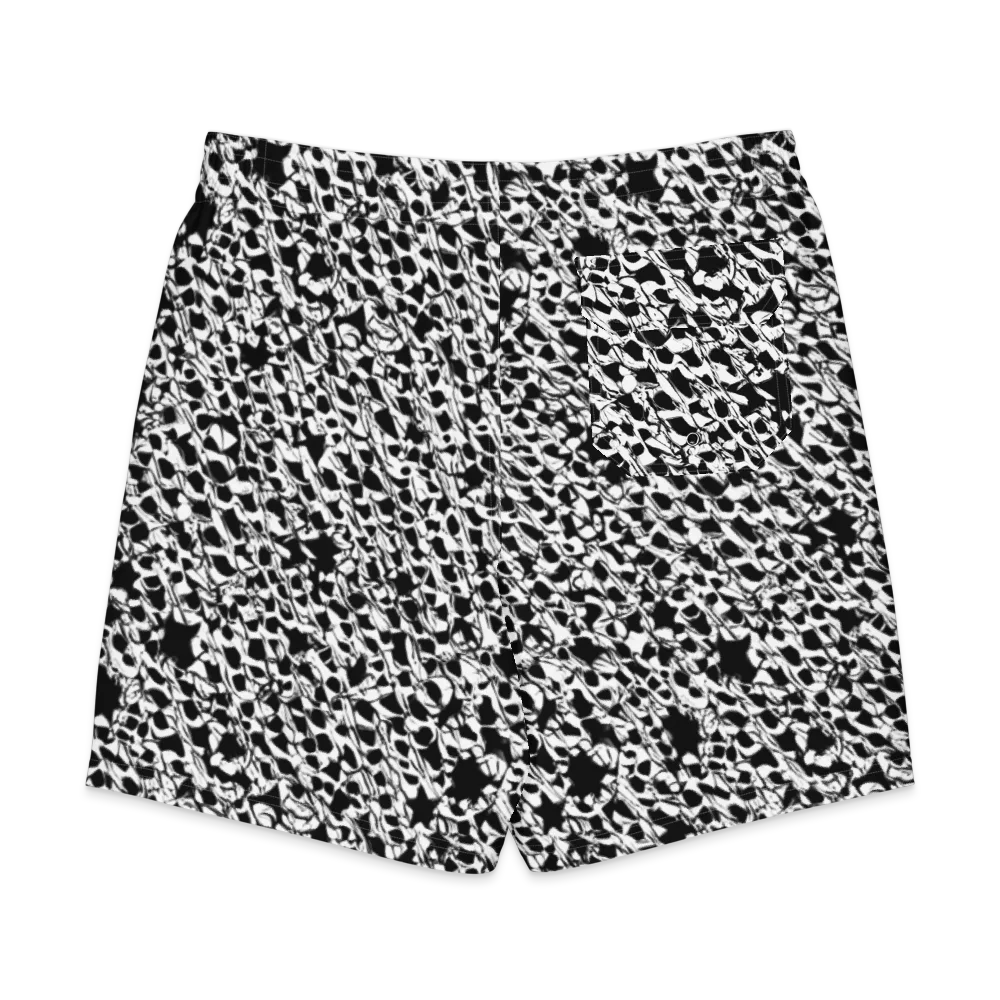 Ink Shatter on Men's Board Shorts — Back