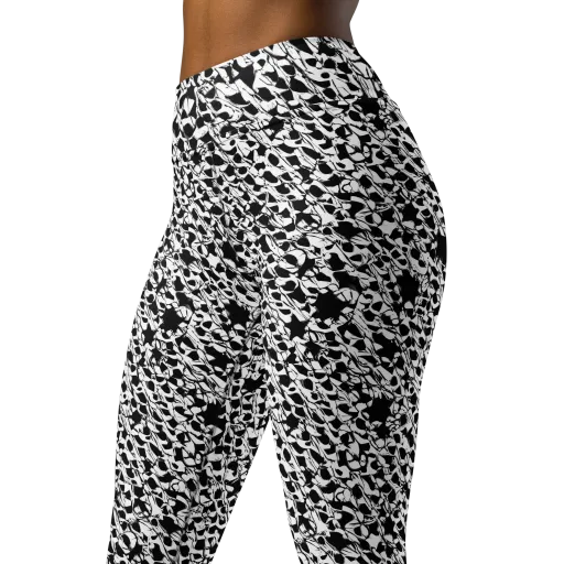 Ink Shatter on a Yoga Leggings