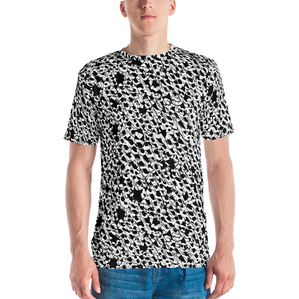 Ink Shatter on Men's Crew Neck T-Shirt — Front