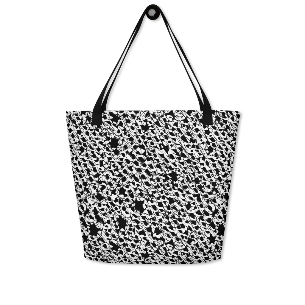 Ink Shatter on Large Tote Bag W/ Pocket — Front