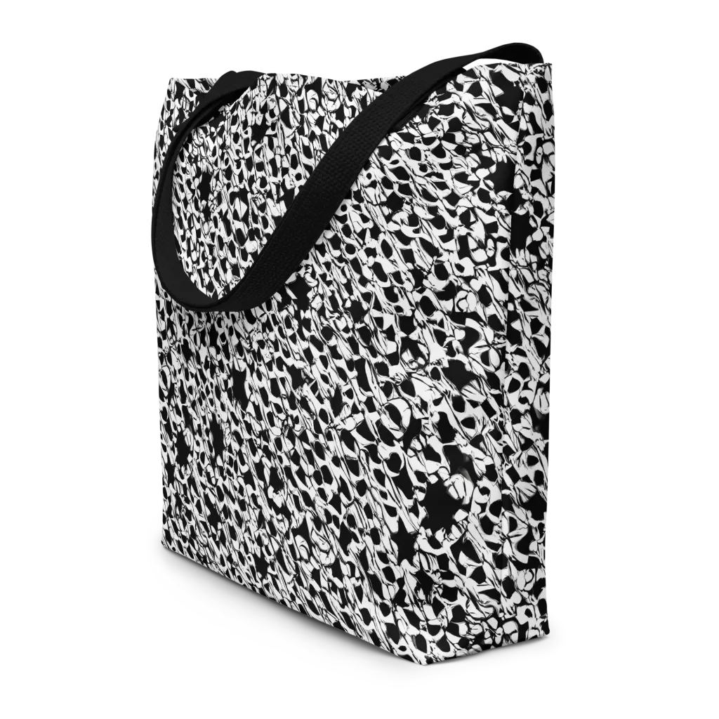 Ink Shatter on Large Tote Bag W/ Pocket — Front