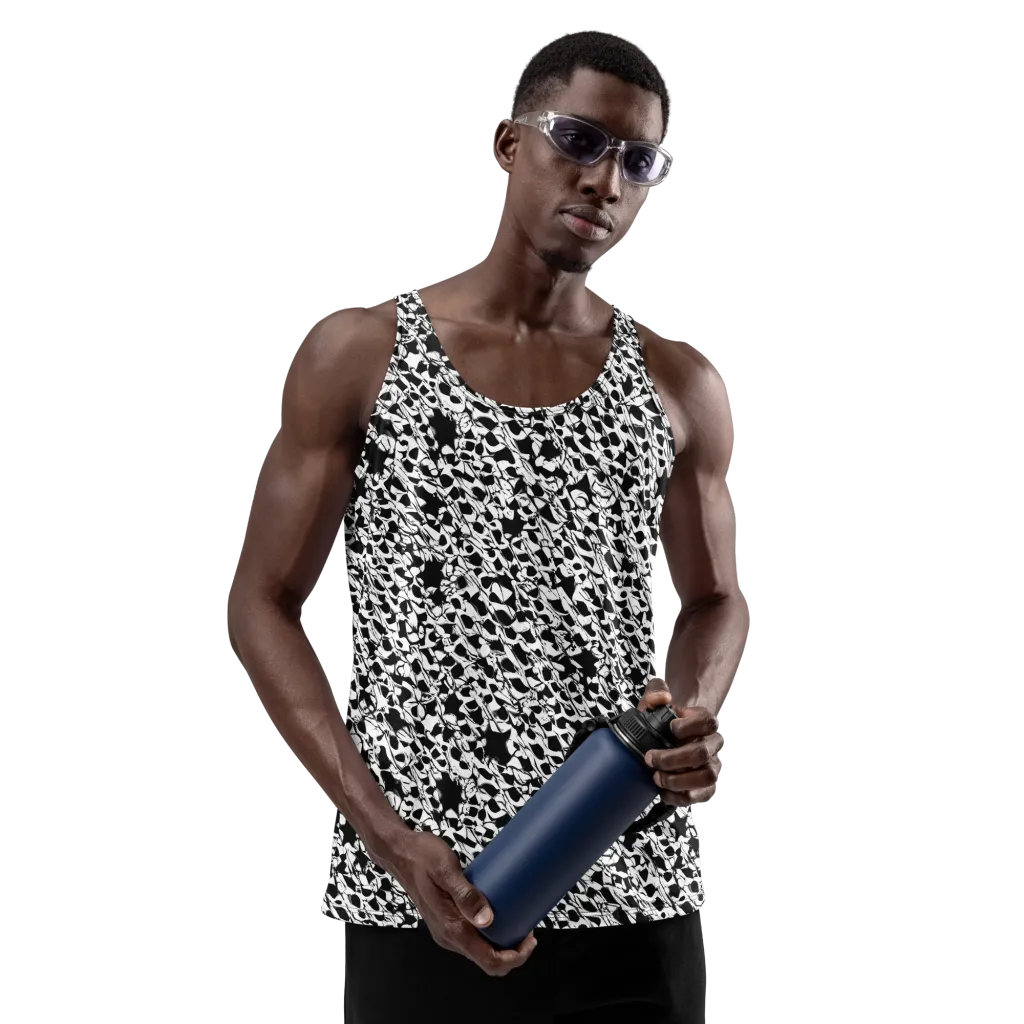 Ink Shatter on Men's Tank Top — Front