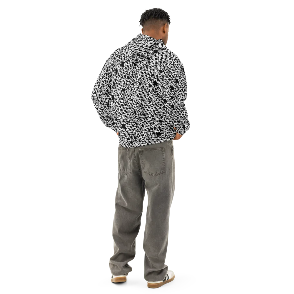 Ink Shatter on Cotton Hoodie — Back