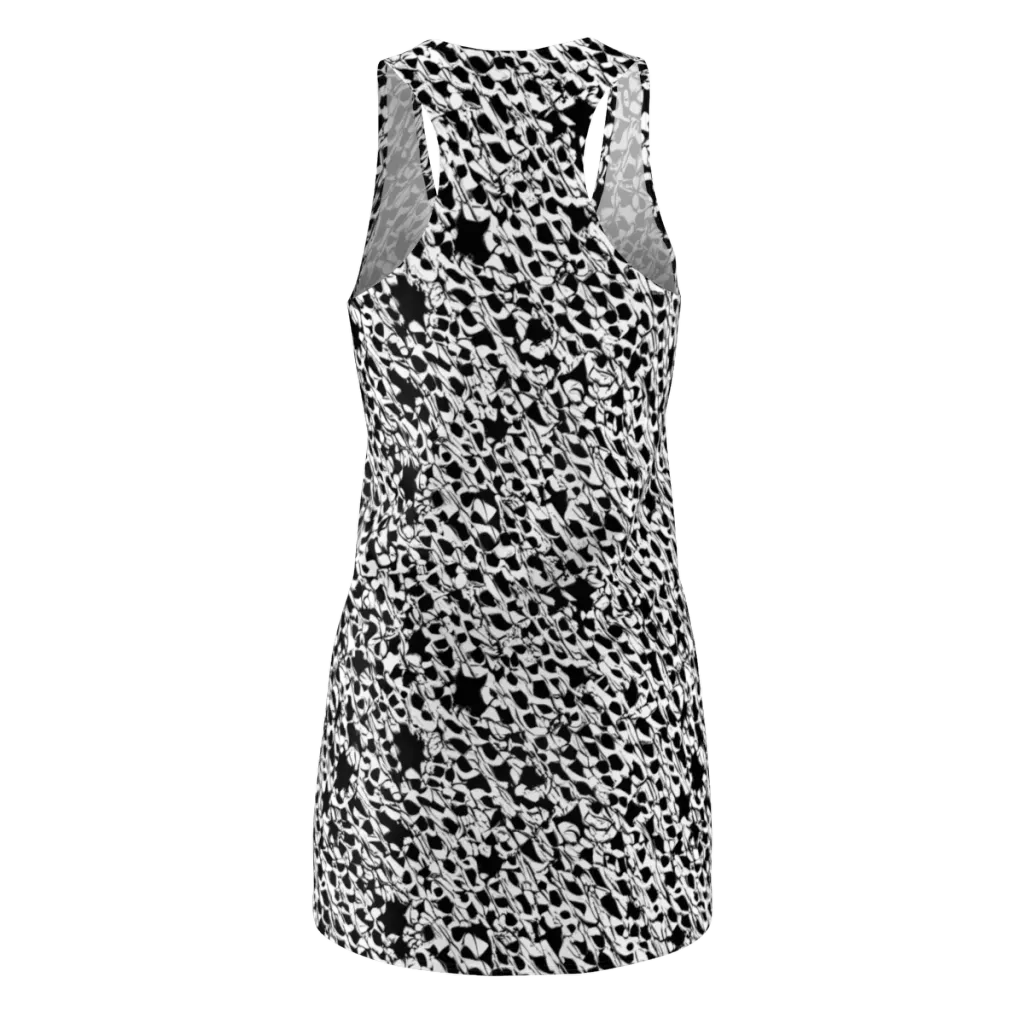 Ink Shatter on Racerback Dress — Back