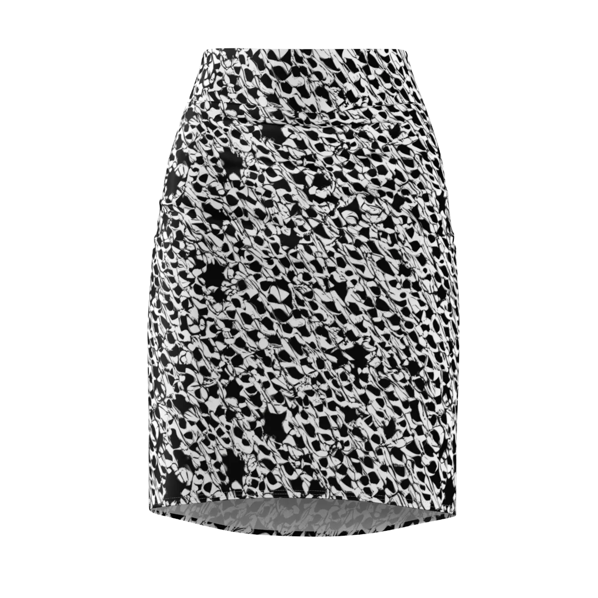 Ink Shatter on Pencil Skirt — Front