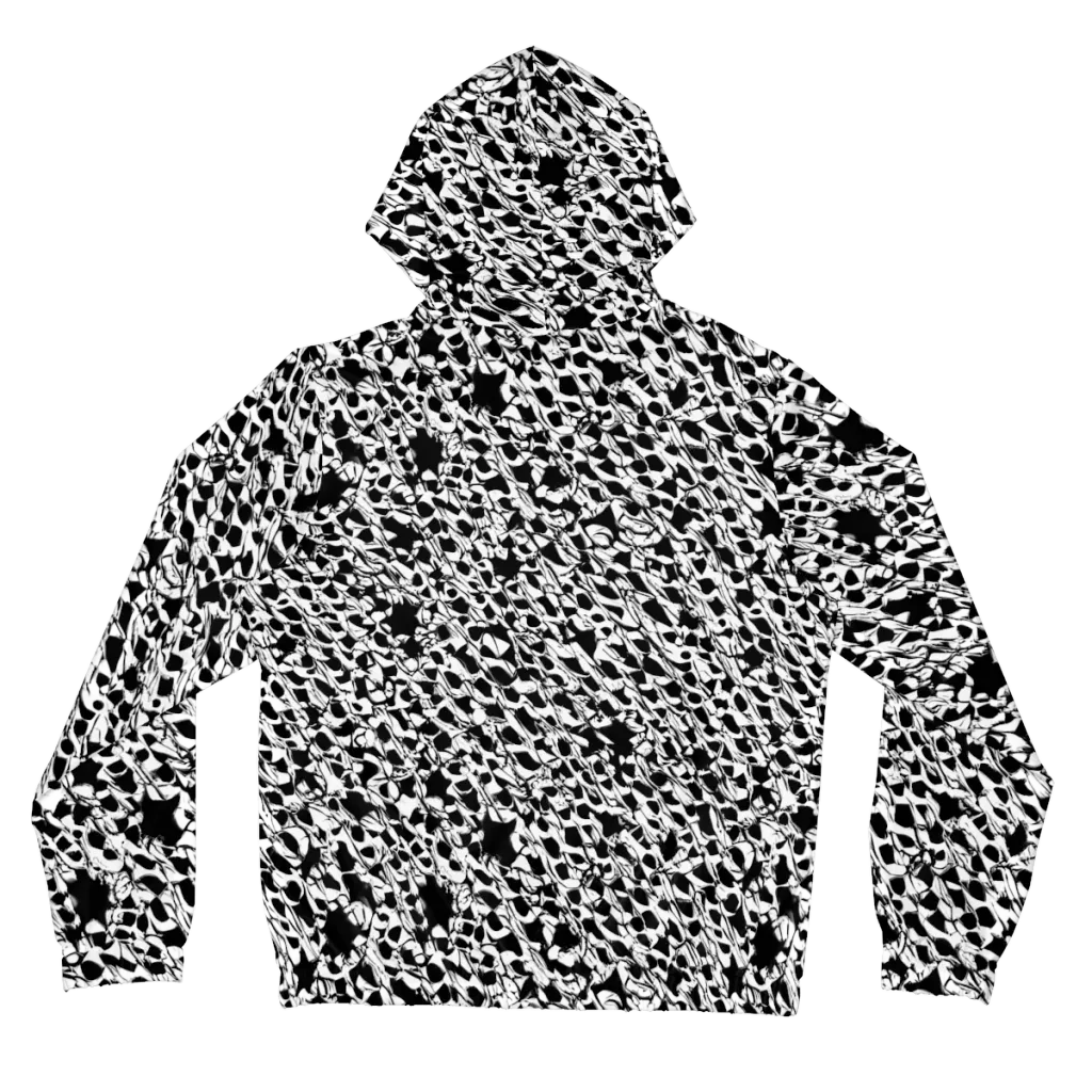 Ink Shatter on Women's Full-Zip Hoodie — Back