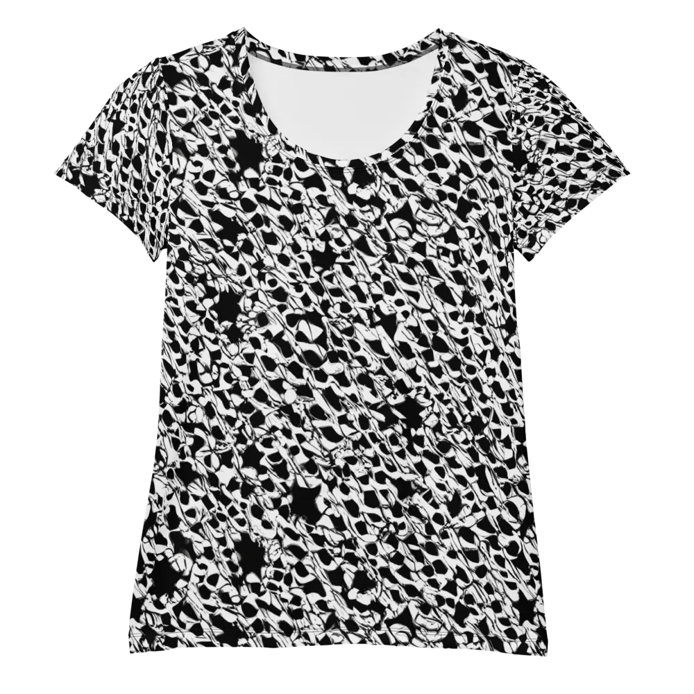 Ink Shatter on Women's Athletic T-Shirt — Front