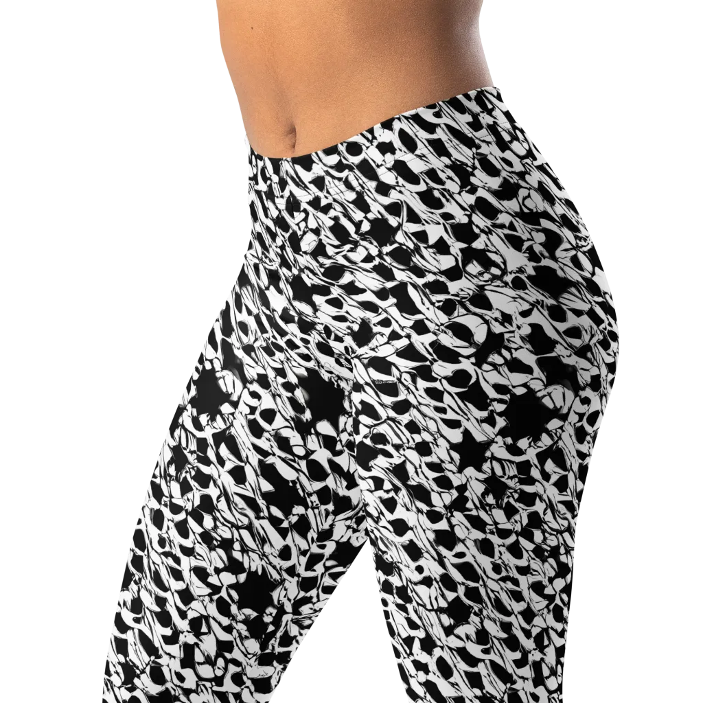 Ink Shatter on Leggings — Left Front