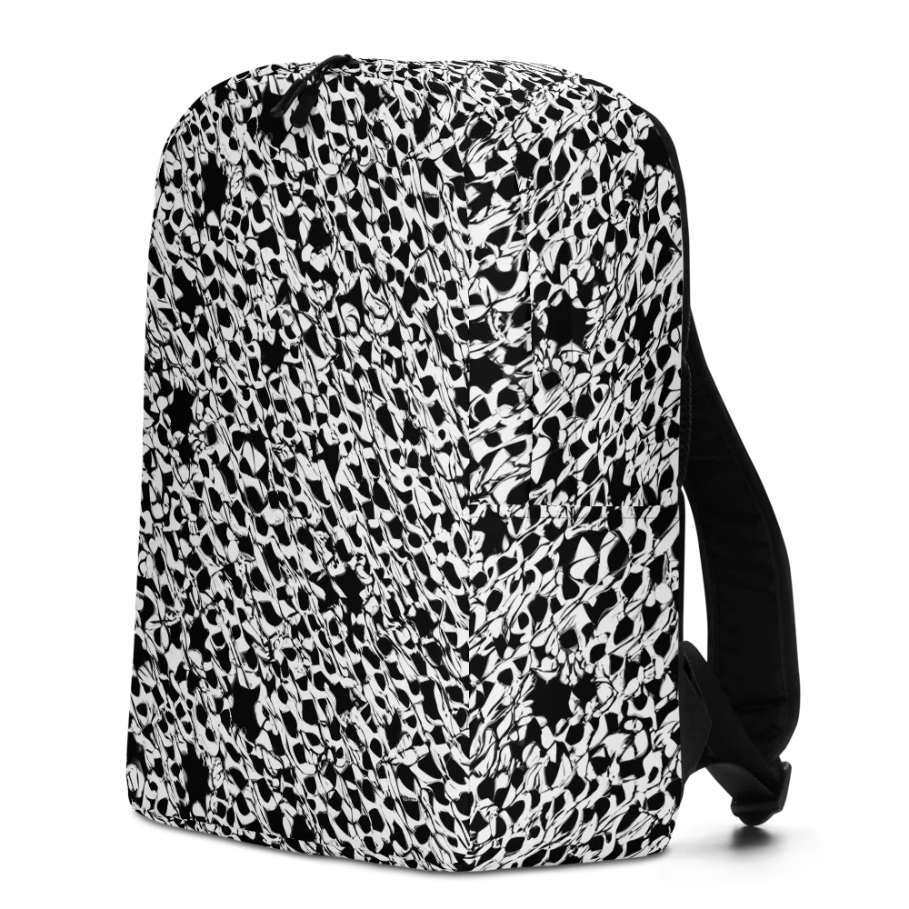 Ink Shatter on Minimalist Backpack — Left