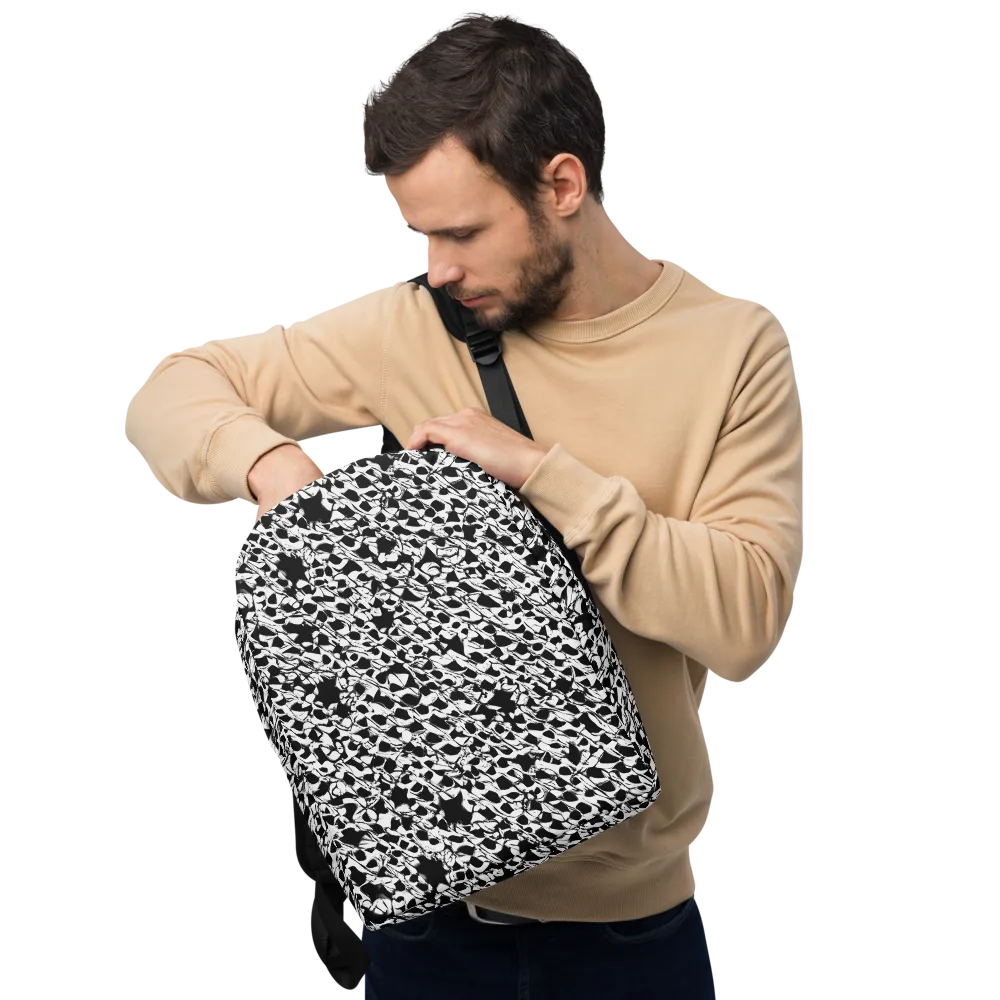 Ink Shatter on Minimalist Backpack — Front
