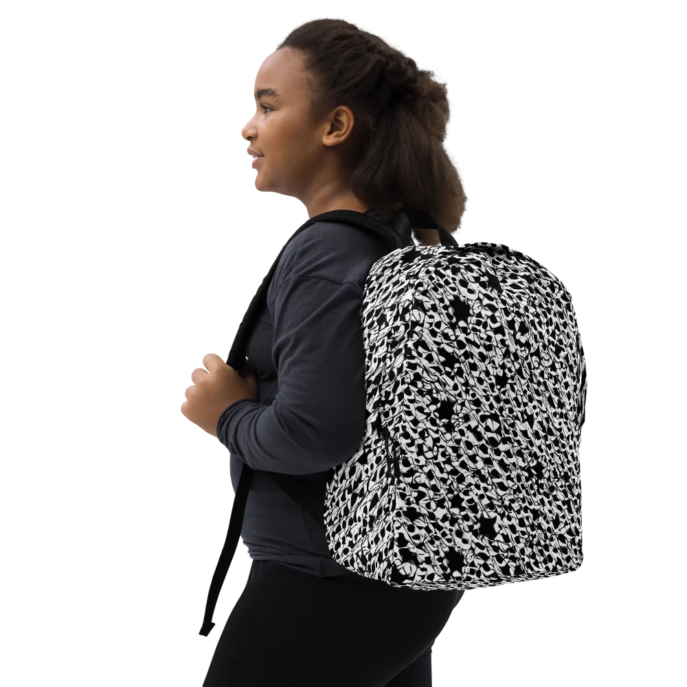 Ink Shatter on Minimalist Backpack — Right Front