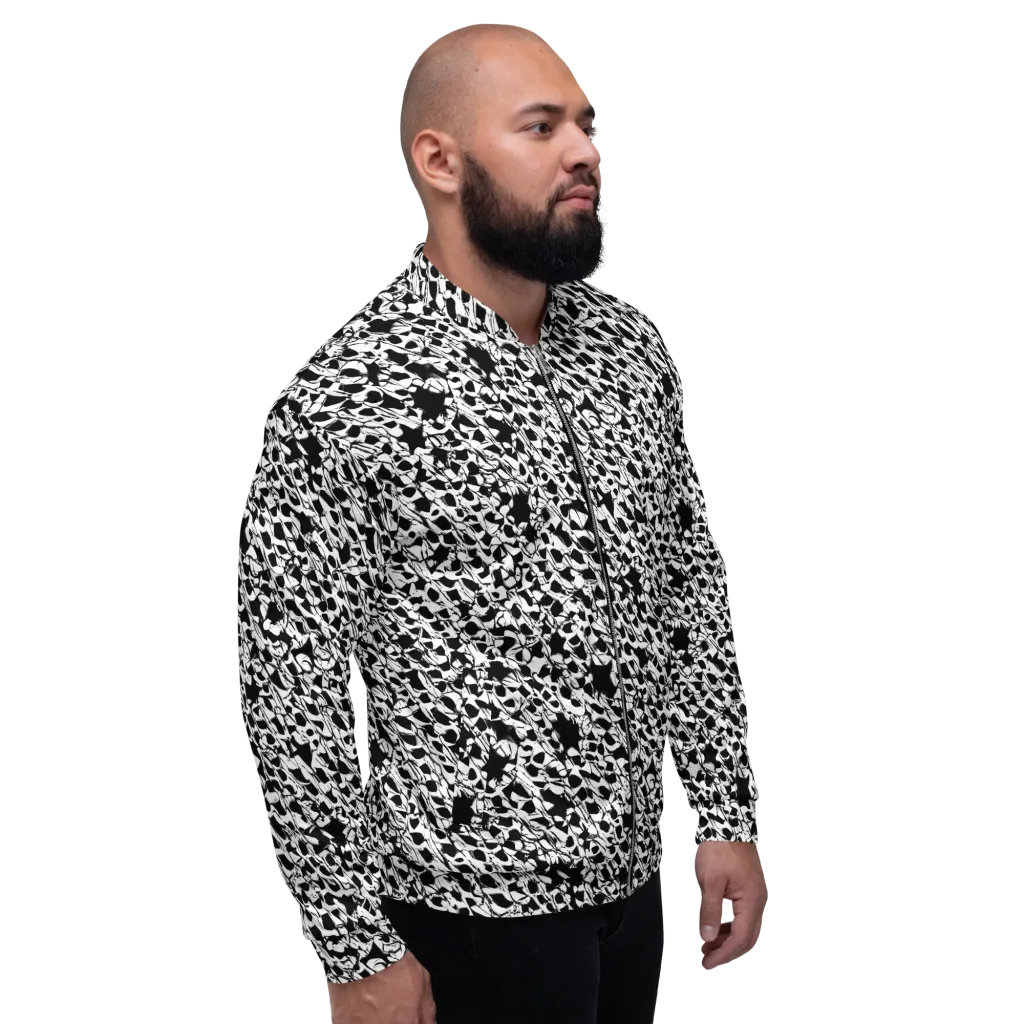 Ink Shatter on Bomber Jacket — Right