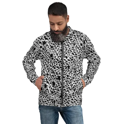 Ink Shatter on a Bomber Jacket