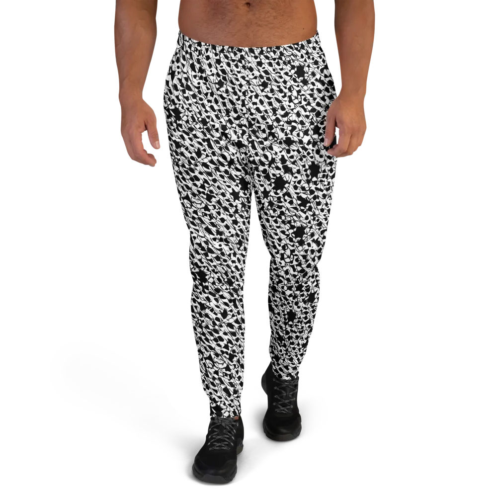 Ink Shatter on Men's Joggers — Front