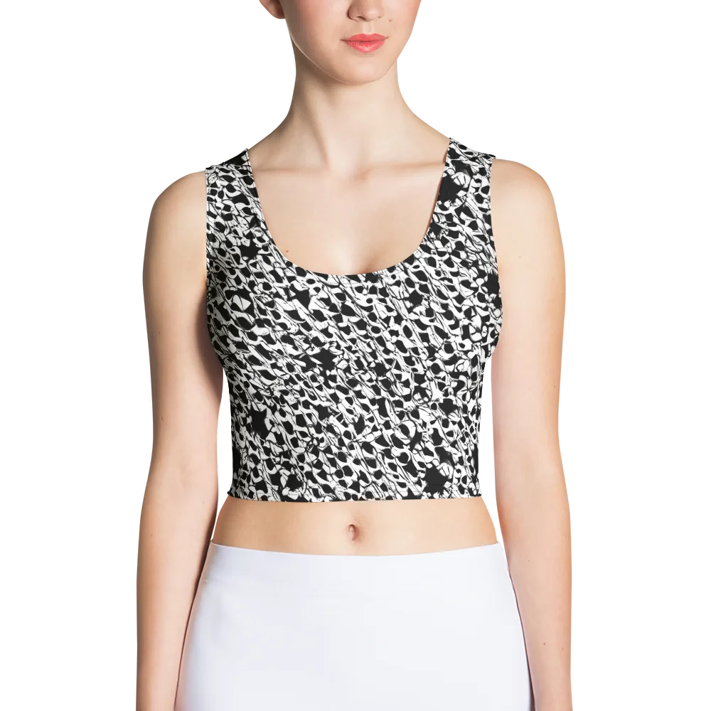 Ink Shatter on Crop Top — Front