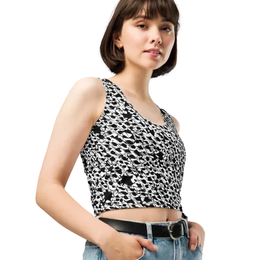 Ink Shatter on a Crop Top
