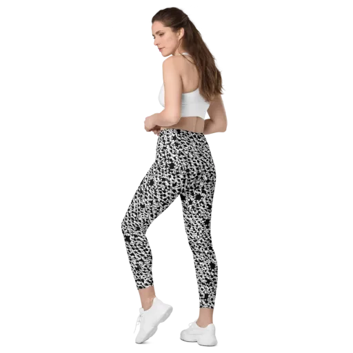 Ink Shatter on a Leggings with Pockets