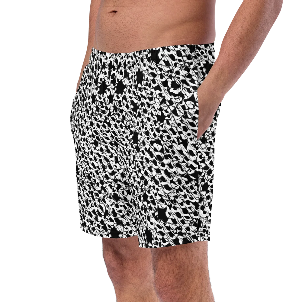 Ink Shatter on Swim Trunks — Left Front