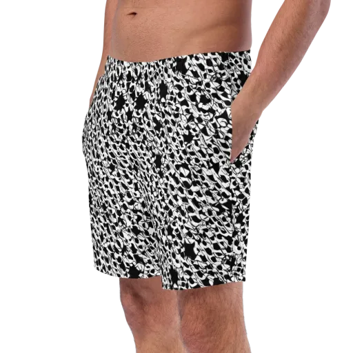 Ink Shatter on a Swim Trunks