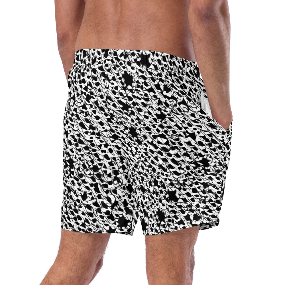 Ink Shatter on Swim Trunks — Right Back