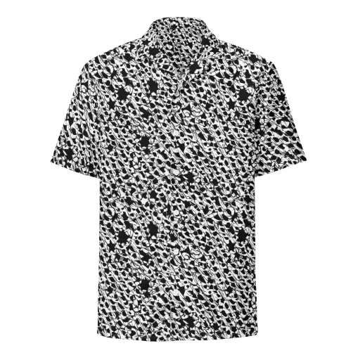 Ink Shatter on a Button Shirt