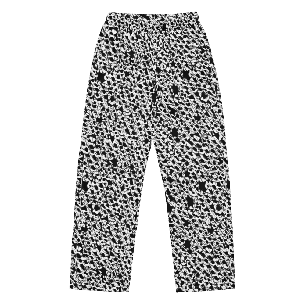 Ink Shatter on Women's Pajama Pants — Front