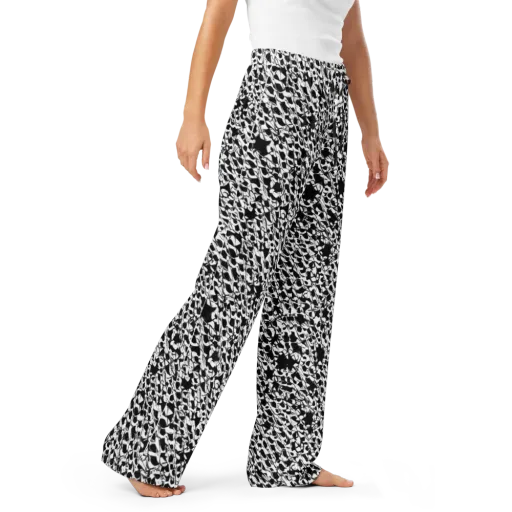 Ink Shatter on a Women's Pajama Pants