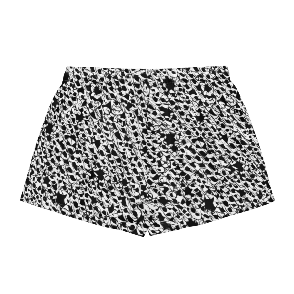 Ink Shatter on Women's Pajama Shorts — Back