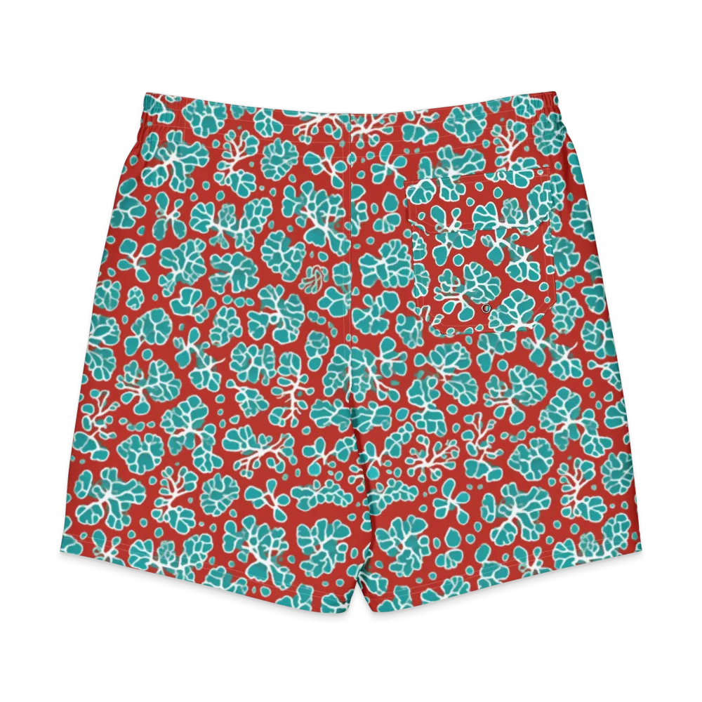 Vermilion Reef on Men's Board Shorts — Back
