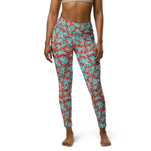 Vermilion Reef on a Yoga Leggings