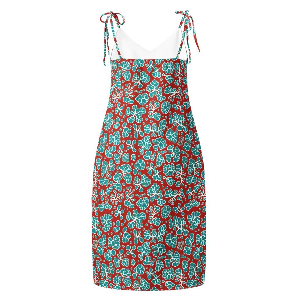 Vermilion Reef on Slip Dress — Back