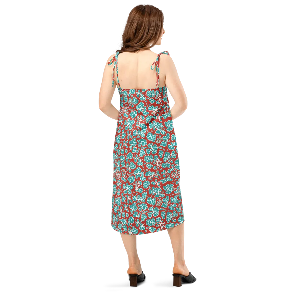 Vermilion Reef on Slip Dress — Back