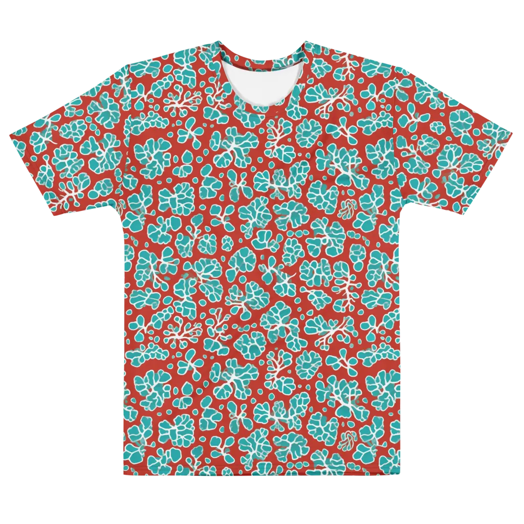 Vermilion Reef on Men's Cotton Crew Neck T-Shirt — Front