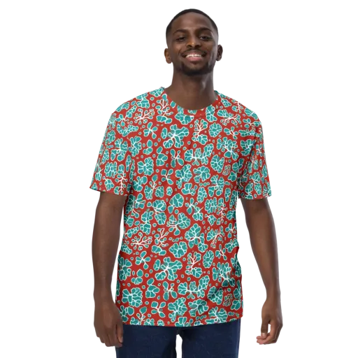 Vermilion Reef on a Men's Crew Neck T-Shirt
