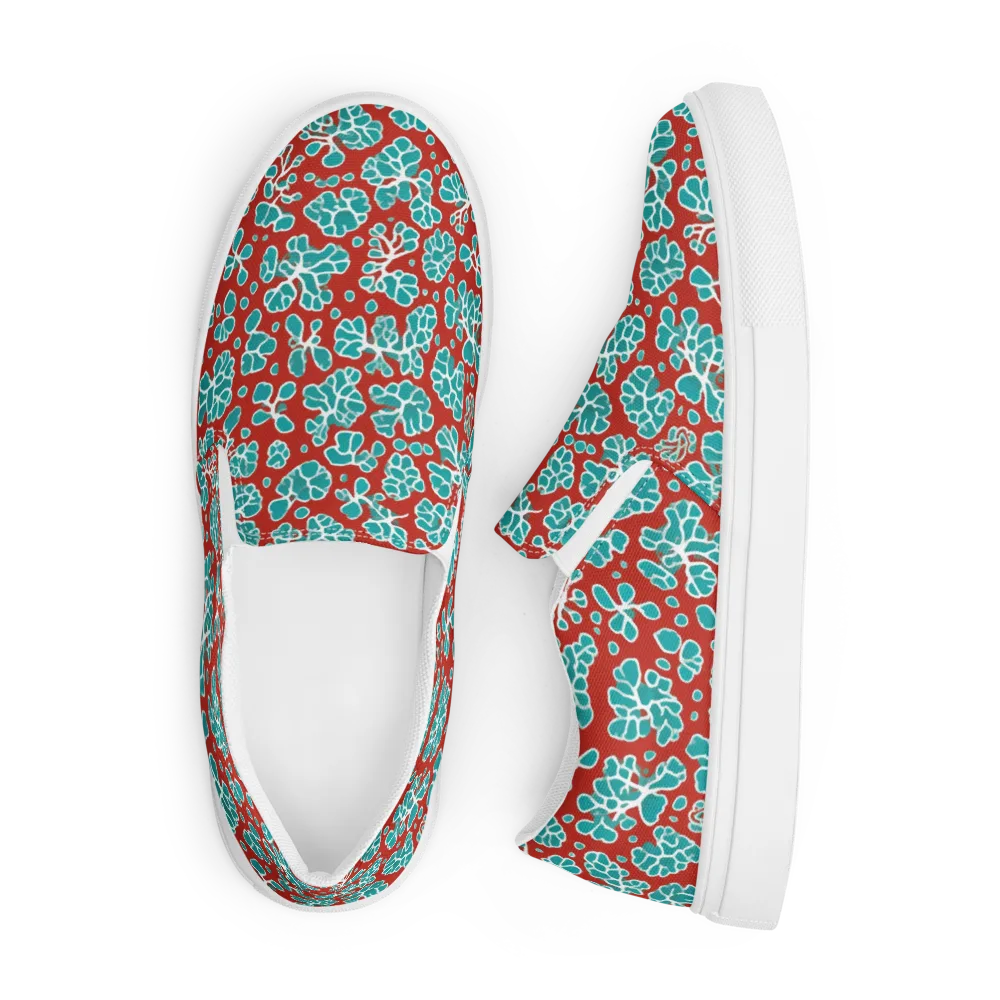 Vermilion Reef on Men's Slip-On Canvas Shoes — Front