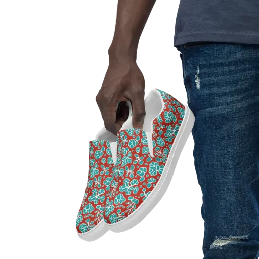 Vermilion Reef on a Men's Slip-On Canvas Shoes