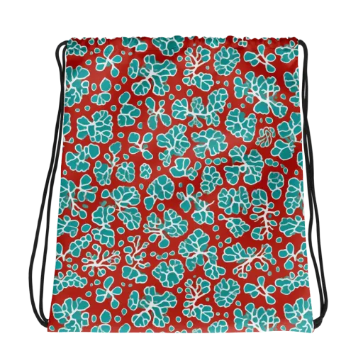 Vermilion Reef on a Drawstring Bag