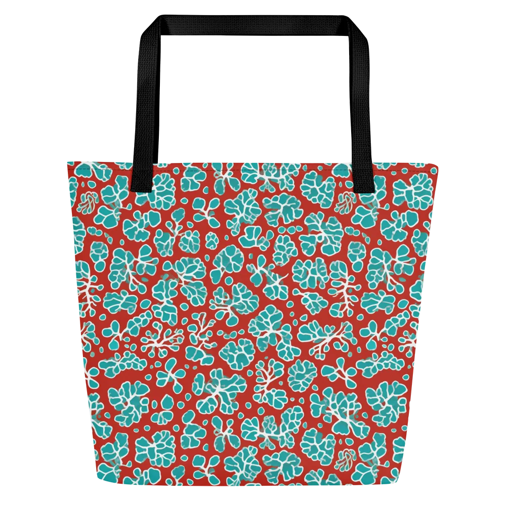 Vermilion Reef on Large Tote Bag W/ Pocket — Front