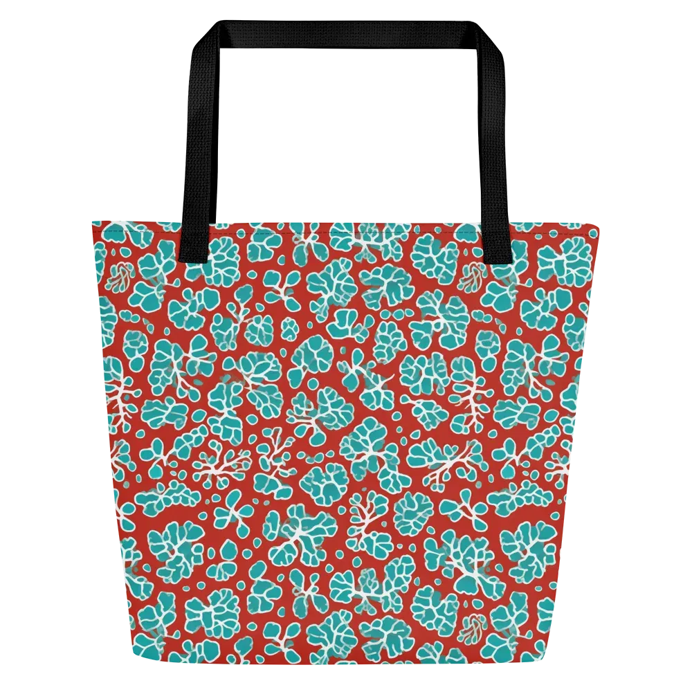 Vermilion Reef on Large Tote Bag W/ Pocket — Front
